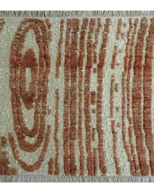 HDR-00973 — Hand Carded Hand Spun Wool rug