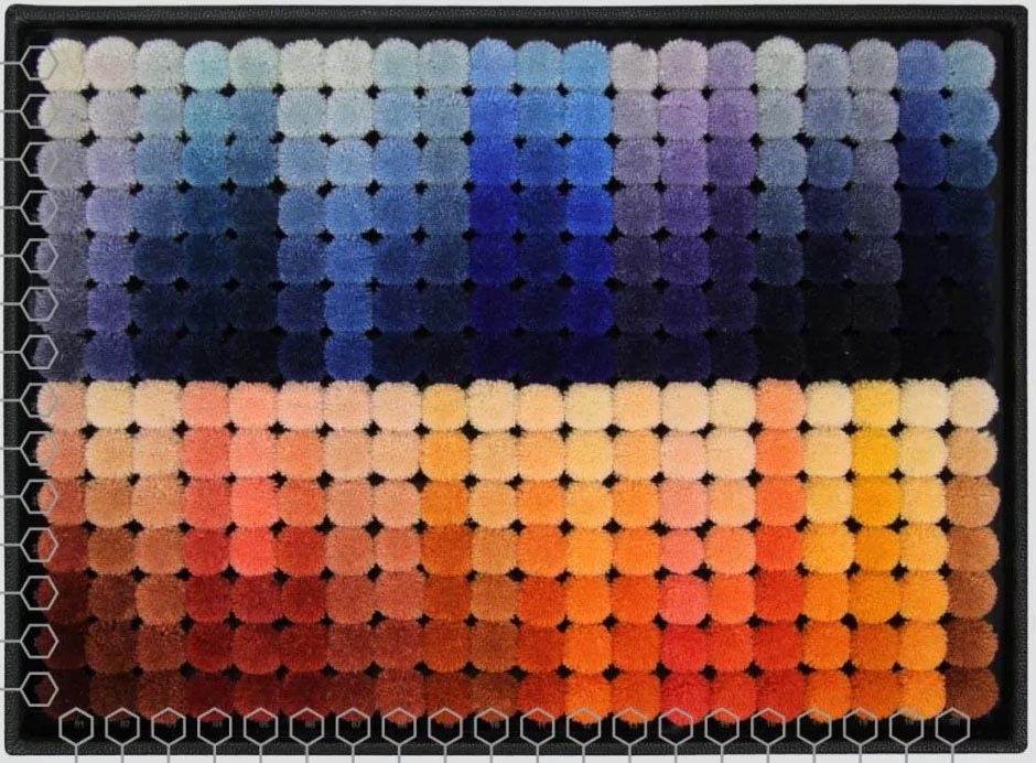 Blue & Rust Color Swatches